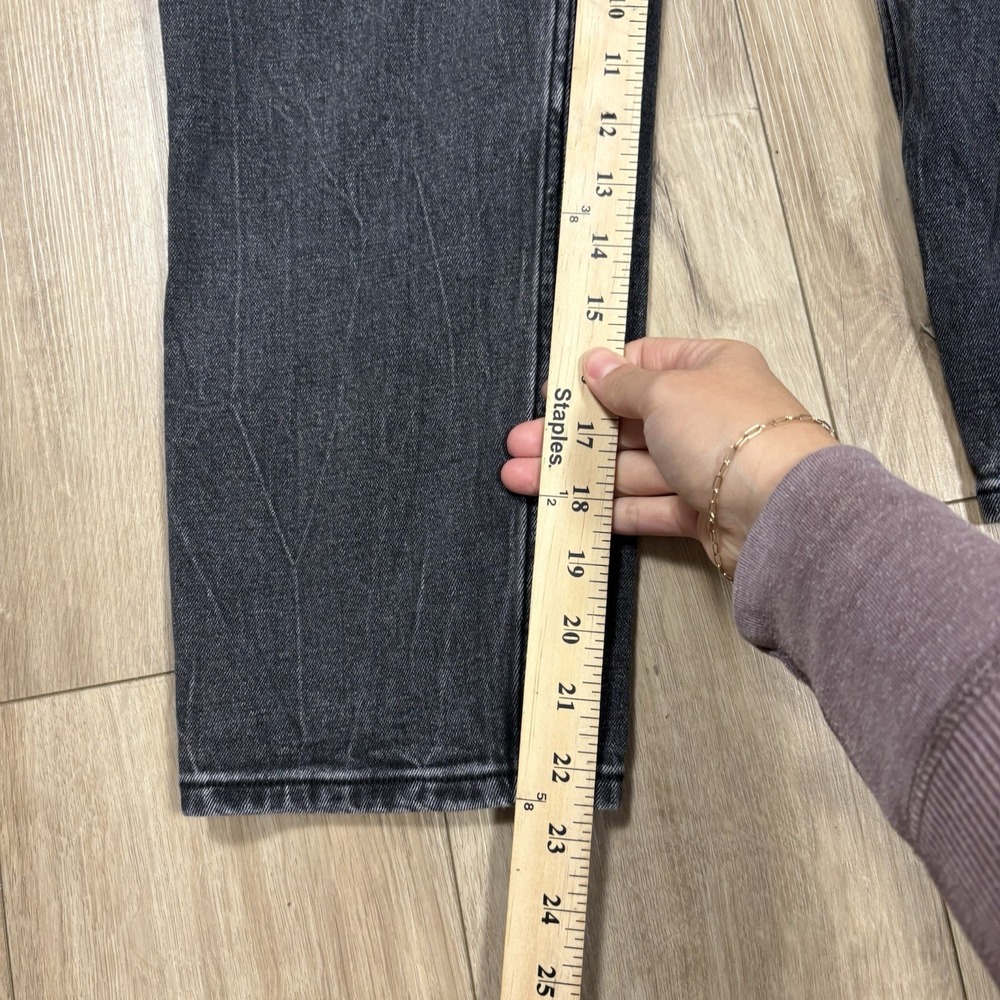 Abercrombie & Fitch Women's Black Jeans Curve Love The Mom High Rise Size 29/8 S - Picture 3 of 8